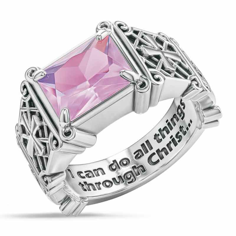 I Can Do All Things Birthstone Ring 6524 001 2 10