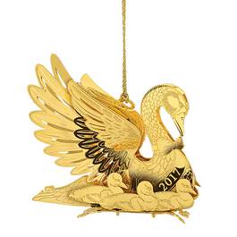 The 2017 Gold Christmas Ornament Collection 5350 001 3 8