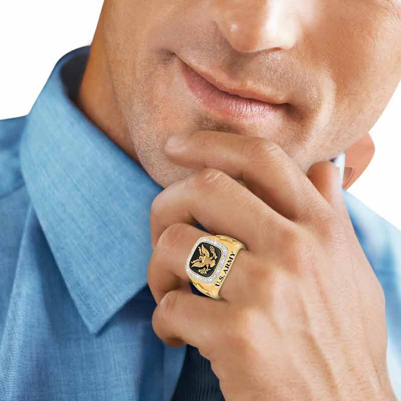 Personalized US Army Ring 1660 002 5 3