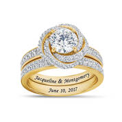 Personalized Forever Diamond Anniversary Ring Set 11161 0010 a main