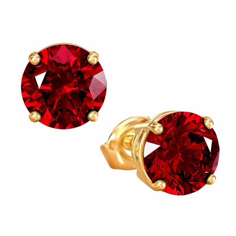 Birthstone Stud Earrings