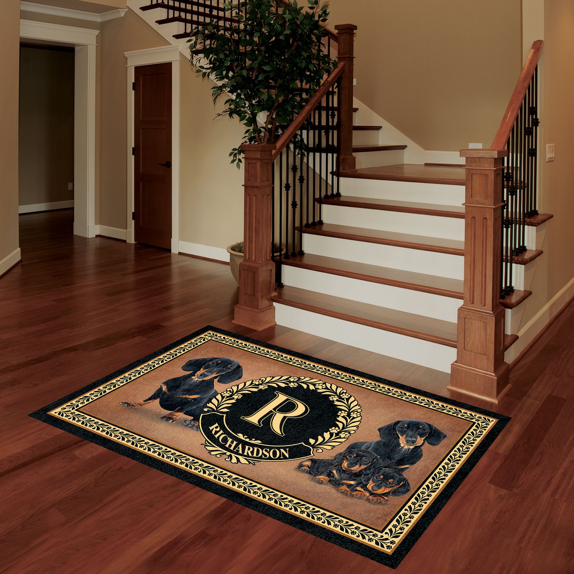 The Dog Accent Rug 6859 0033 b foyer