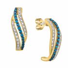 Blue Swirl Diamond Earrings 6451 001 9 1