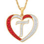 Personalized Diamond Initial Heart Pendant with FREE Poem Card 2300 0060 t initial