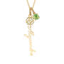 Birthstone Flower Necklace, Birthstone Flower Necklace 11772 0029 h august