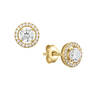 1kt Gold Halo Pendant with Free Matching Earrings 12201 0010 c earring