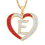 For My Daughter Diamond Initial Heart Pendant 10119 0015 a e initial