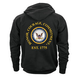 The Personalized Classic Mens Navy Hoodie 2023 11400 0037 b back