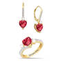 Birthstone Sweetheart Ring with FREE Matching Earrings 11763 0012 g July