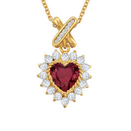 Perfectly Paired Heart Pendant and Earring Set 6574 0011 b pendant