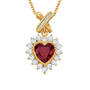 Perfectly Paired Heart Pendant and Earring Set 6574 0011 b pendant