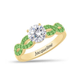 Personalized Infinite Birthstone Ring 11212 0019 h august