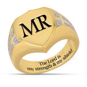 Sacred Shield Mens Diamond Ring 10538 0018 a main