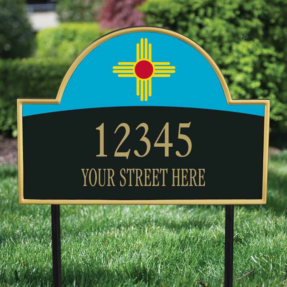 The New Mexico Personalized Address Plaque