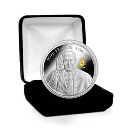 Pope Francis Silver Comm 11709 0043 c box