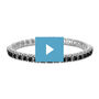 video of black diamond tennis bracelet