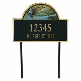 The Bass Fisherman Personalized Address Plaque 1081 001 8 1