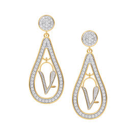 The Diamond Initial Earrings 10752 0017 v earing