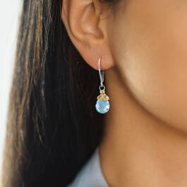 Anatoli Blue Topaz Drop Earrings 11142 1756 m model