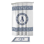 Monogram Bath Mat and Shower Curtain Set 10239 0010 a anthonyson