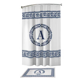 Monogram Bath Mat and Shower Curtain Set 10239 0010 a anthonyson