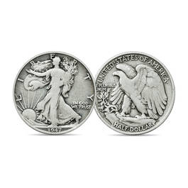 Walking Liberty Half Dollar First and Last Mint Mark Set 11793 0016 b coin