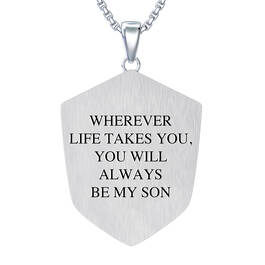 Always My Son Diamond Compass Pendant 10207 0018 c back