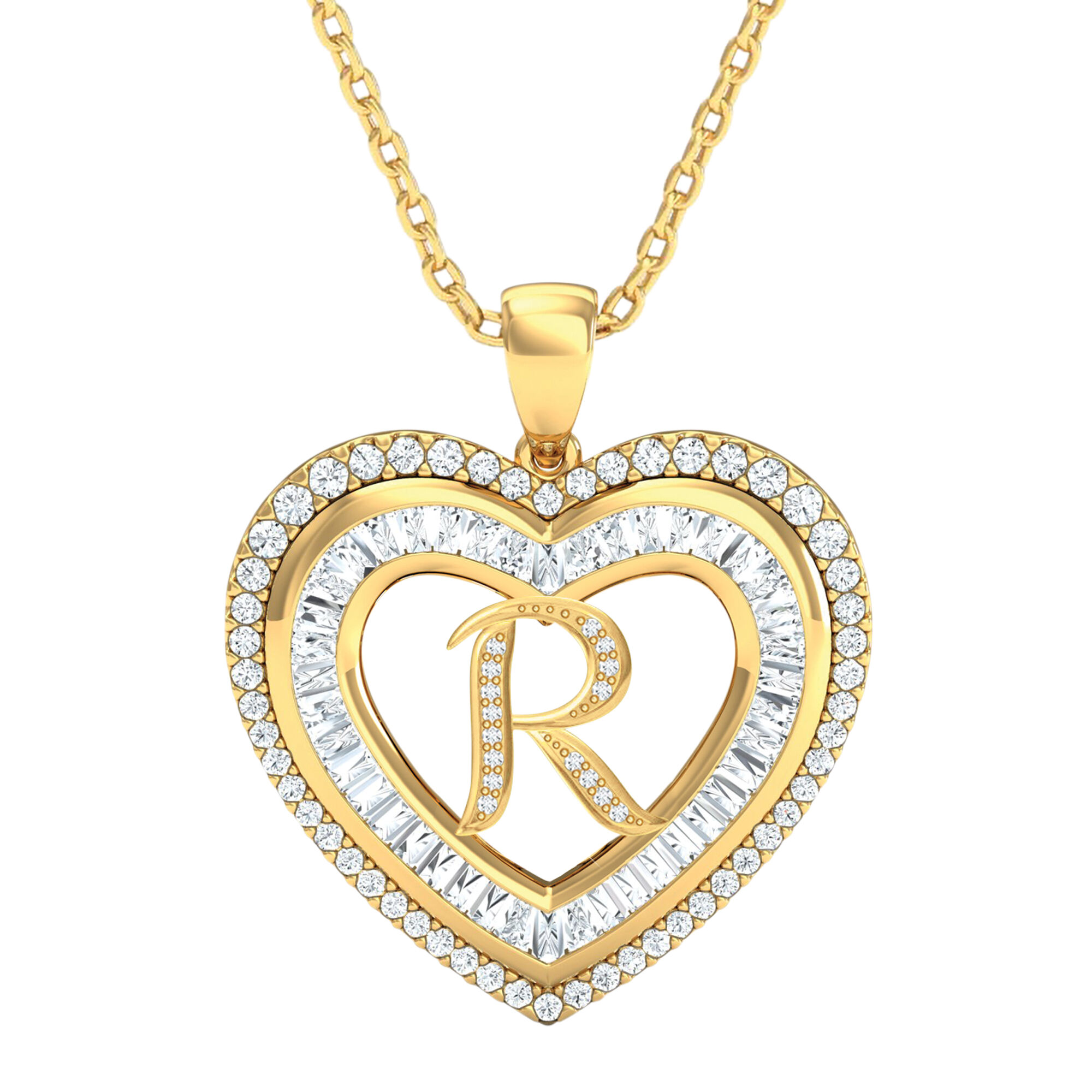 Initial Heart Pendant 10383 0014 r pendant