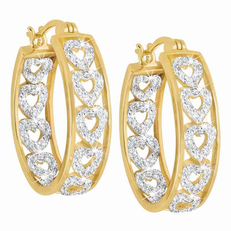 Diamond Hearts Hoop Earrings 1800 001 8 1