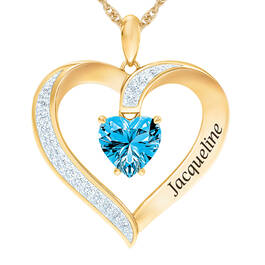 The Birthstone Heart Pendant 6015 0026 l december