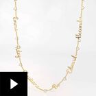 Family Personalized Diamond Name Necklace,,video-thumb