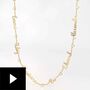 Family Personalized Diamond Name Necklace, , video-thumb