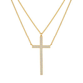 Simply Divine Diamonisse Cross Necklace 6591 0010 a main