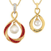 Personalized Pearl Birthstone Pendant 6901 0023 a main