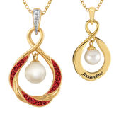 Personalized Pearl Birthstone Pendant 6901 0023 a main