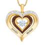 Personalized Mocha Dazzle Dancing Facets Pendant 5659 002 9 1