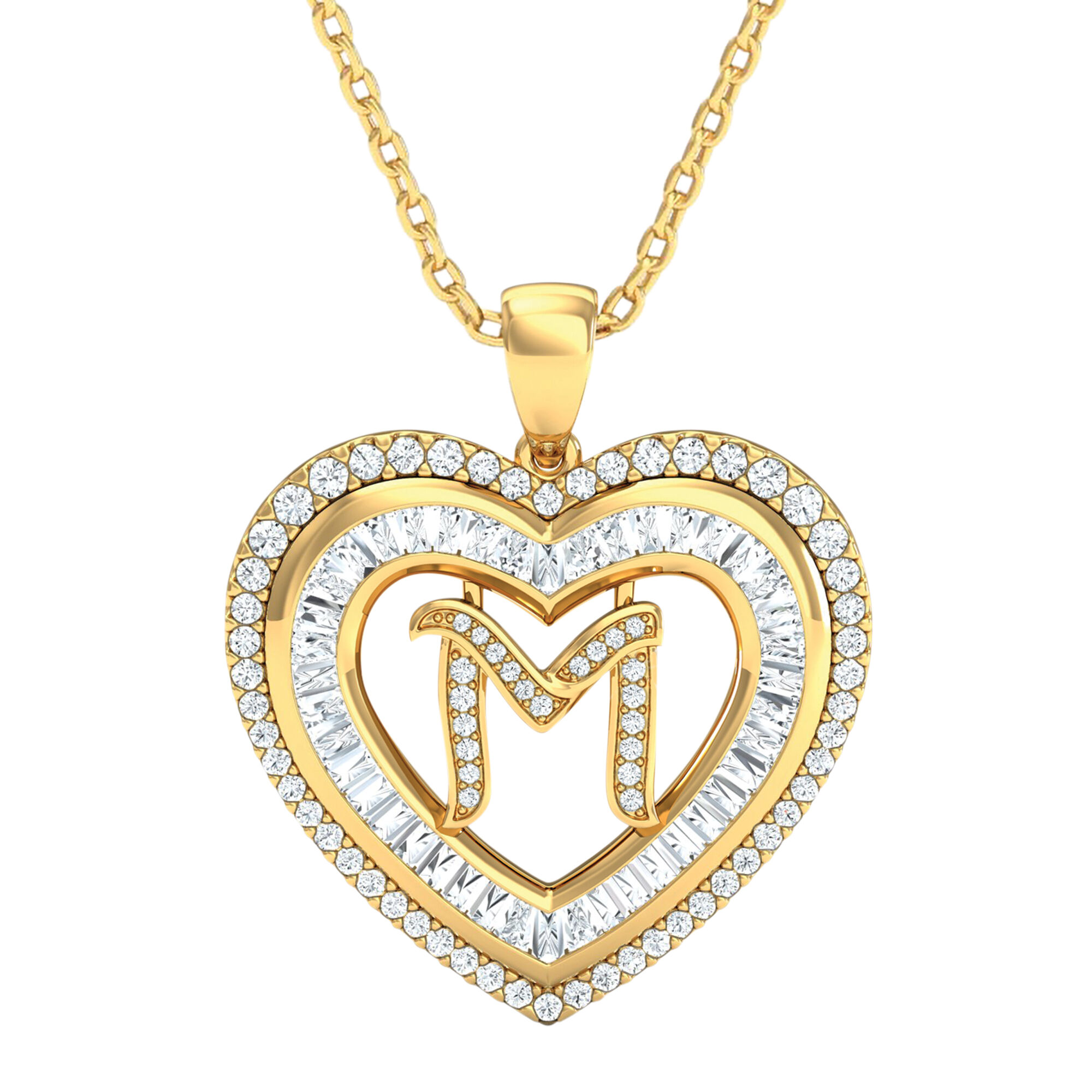 Initial Heart Pendant 10383 0014 m pendant