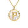 Reversible Initial Pendant, Reversible Initial Pendant 12397 0014 b front