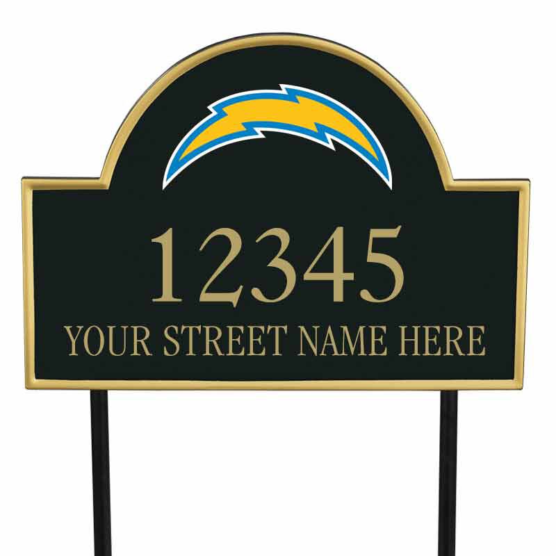 The NFL Personalized Address Plaque 5463 0355 i chargers