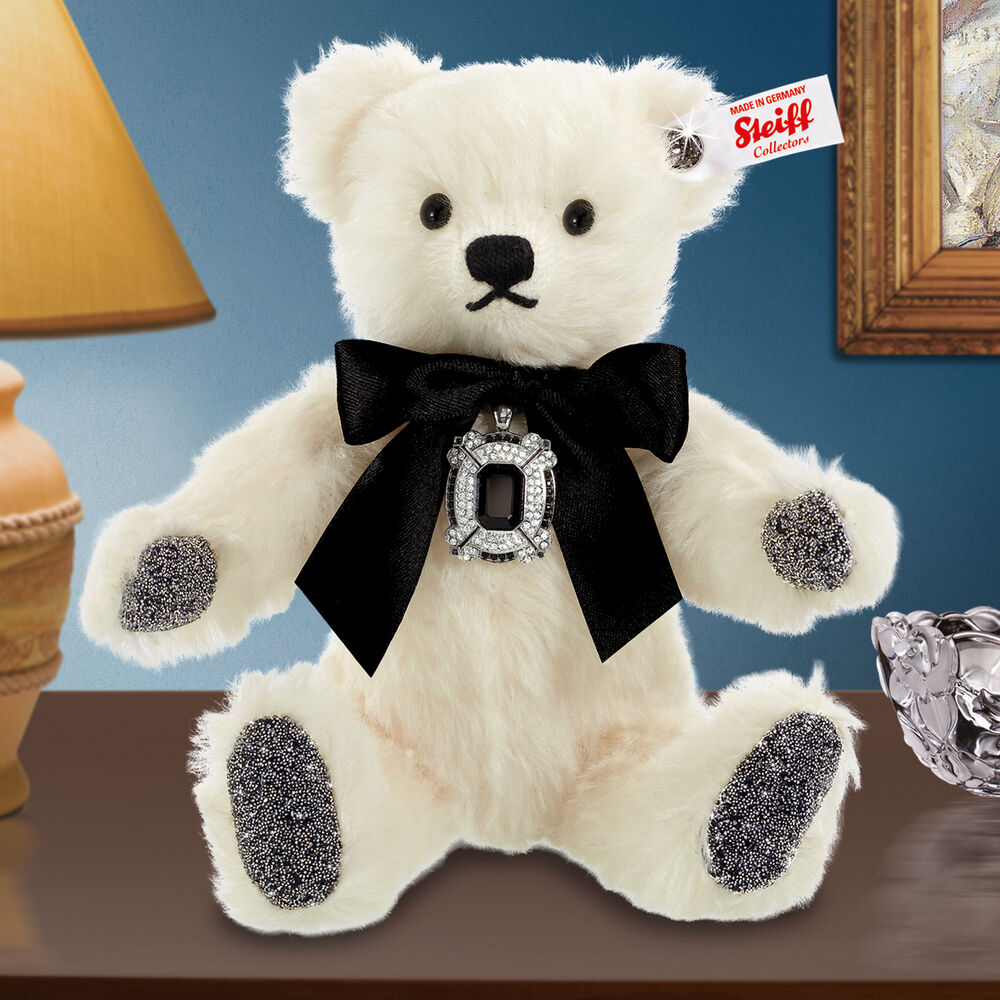 steiff black teddy bear