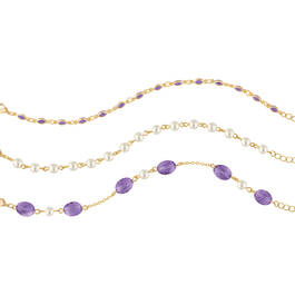 Birthstone Layered Bracelet Set 1478 0100 b february