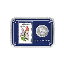 America the Beautiful State Coin and Stamp Collection 11503 0025 a showpackNH