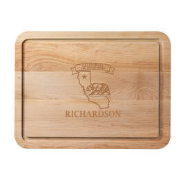 The Personalized State Cutting Board 2416 0020 a california