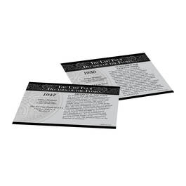 Last Four Decades of the Florin 10025 0018 c factcard