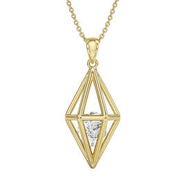 Elegantly Paired Caged Pendant Earring Set 6734 0018 b pendant