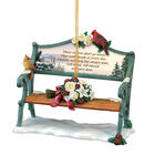 Always in My Heart Remembrance Bench Ornament 10605 0016 d hanging