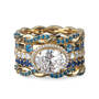 Shades of Blue Stackable Five Ring Set 12360 0017 o ring