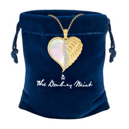 Angels are With You Diamond Heart Pendant 10424 0015 g gift pouch