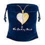 Angels Are With You Diamond Heart Pendant, Angels are With You Diamond Heart Pendant 10424 0015 g gift pouch