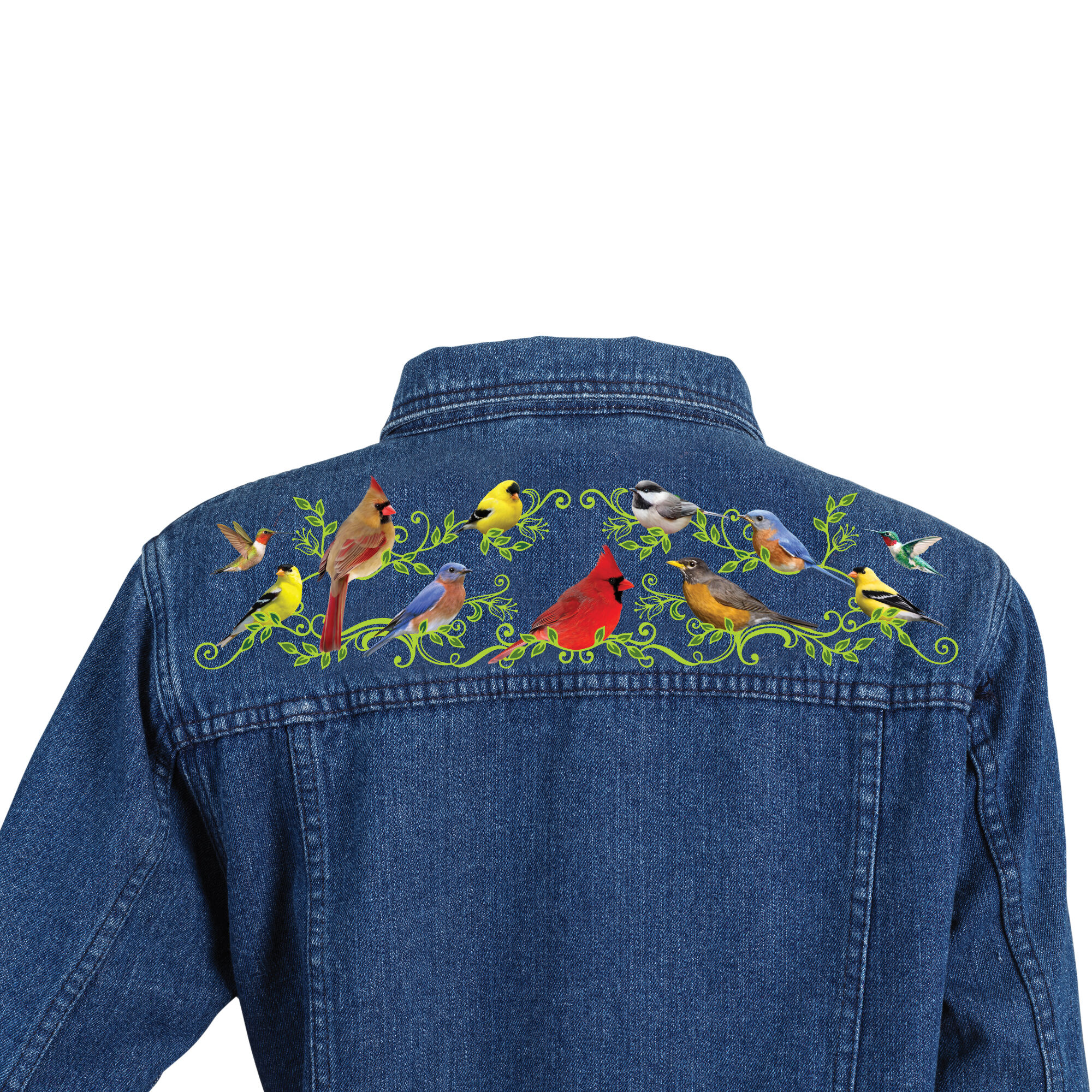 Personalized Songbird Denim Jacket 10632 0013 b back